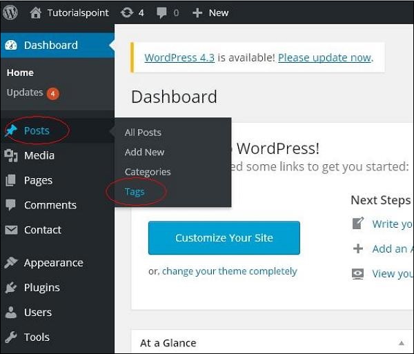 WordPress – Edit Tags