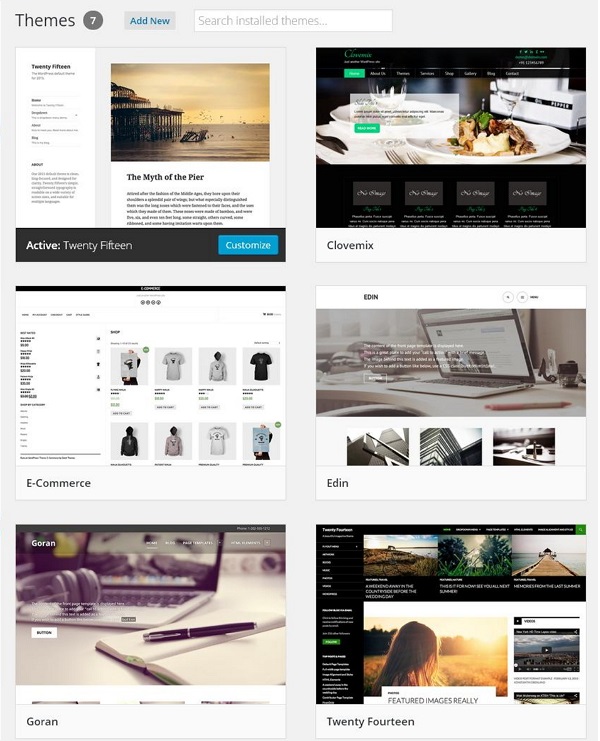 WordPress – Theme Management