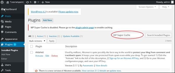 Wordpress Plugin Settings